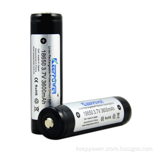 Keeppower protected 3.7v 18650 3600mAh NCR18650G for Pana sonic